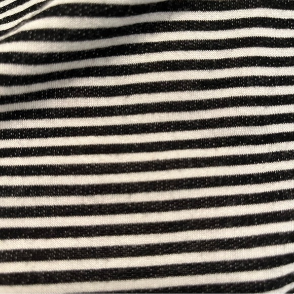 Neely Dress black and white stripe size M faux two piece - Picture 4 of 4